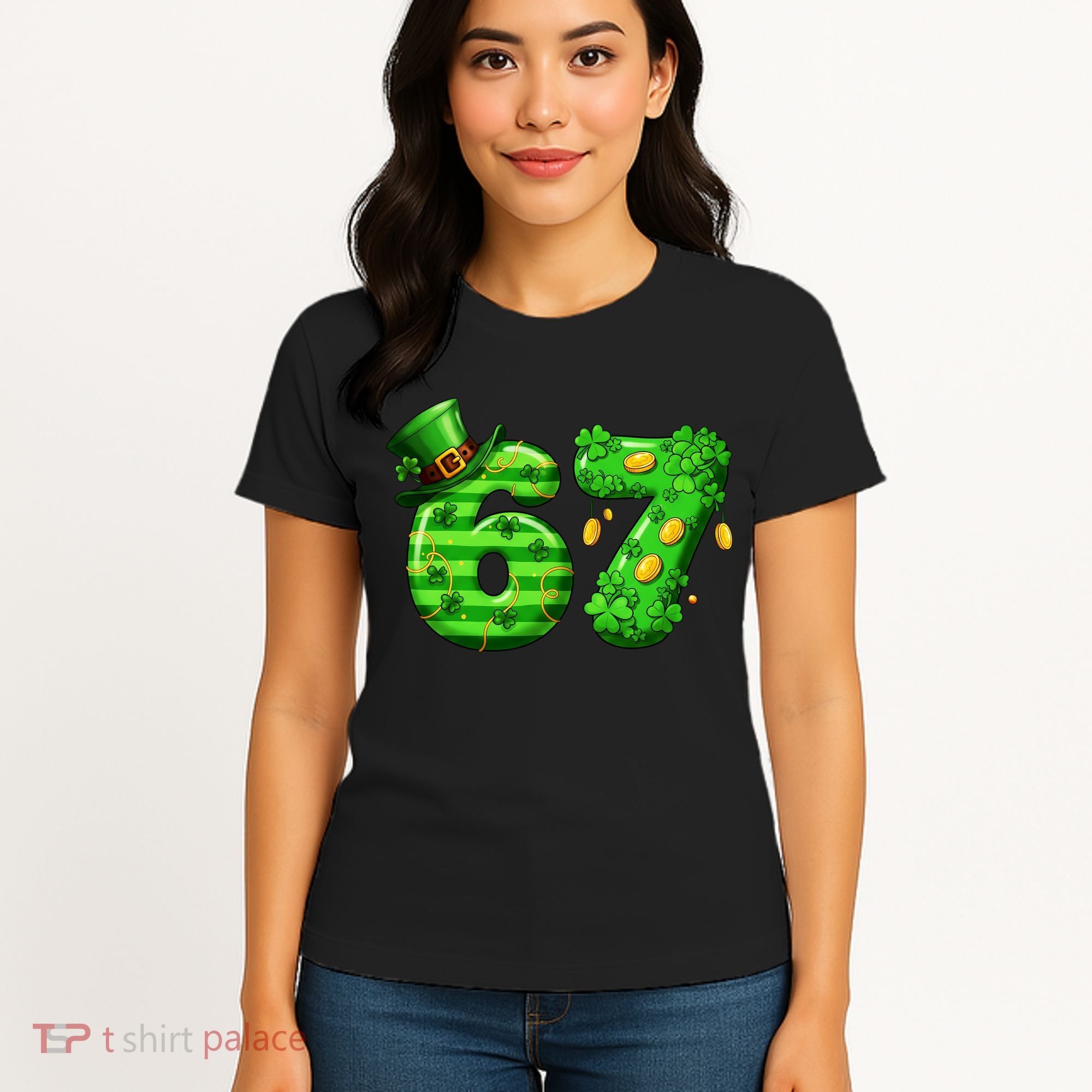 Viral 67 St Patrick's Day 6-7 Meme Irish Women's T-Shirt