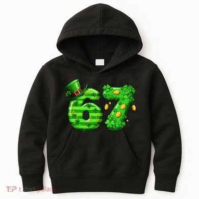 Viral 67 St Patrick's Day 6-7 Meme Irish Kids Hoodie
