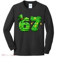 Viral 67 St Patrick's Day 6-7 Meme Irish Kids Long Sleeve Shirt thumb 0