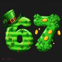 Viral 67 St Patrick's Day 6-7 Meme Irish Kids Long Sleeve Shirt thumb 2
