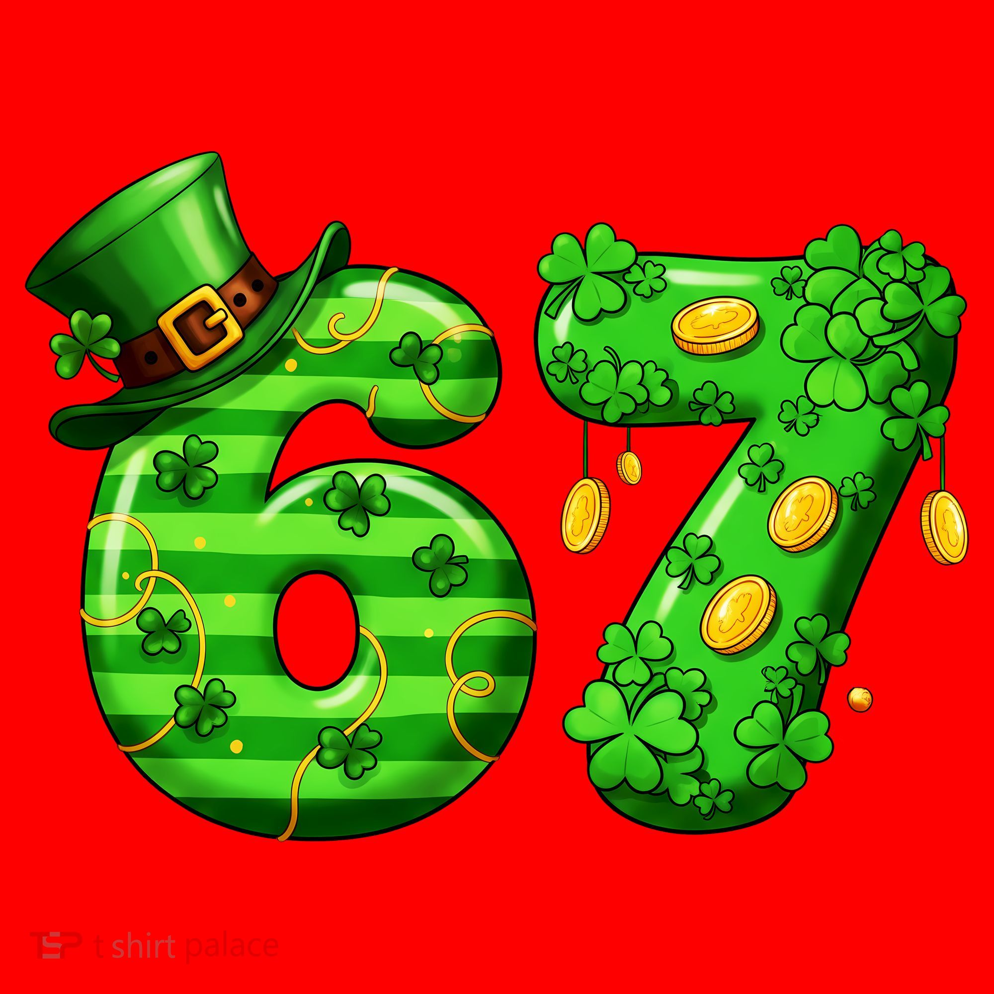 Viral 67 St Patrick's Day 6-7 Meme Irish Santa Hat