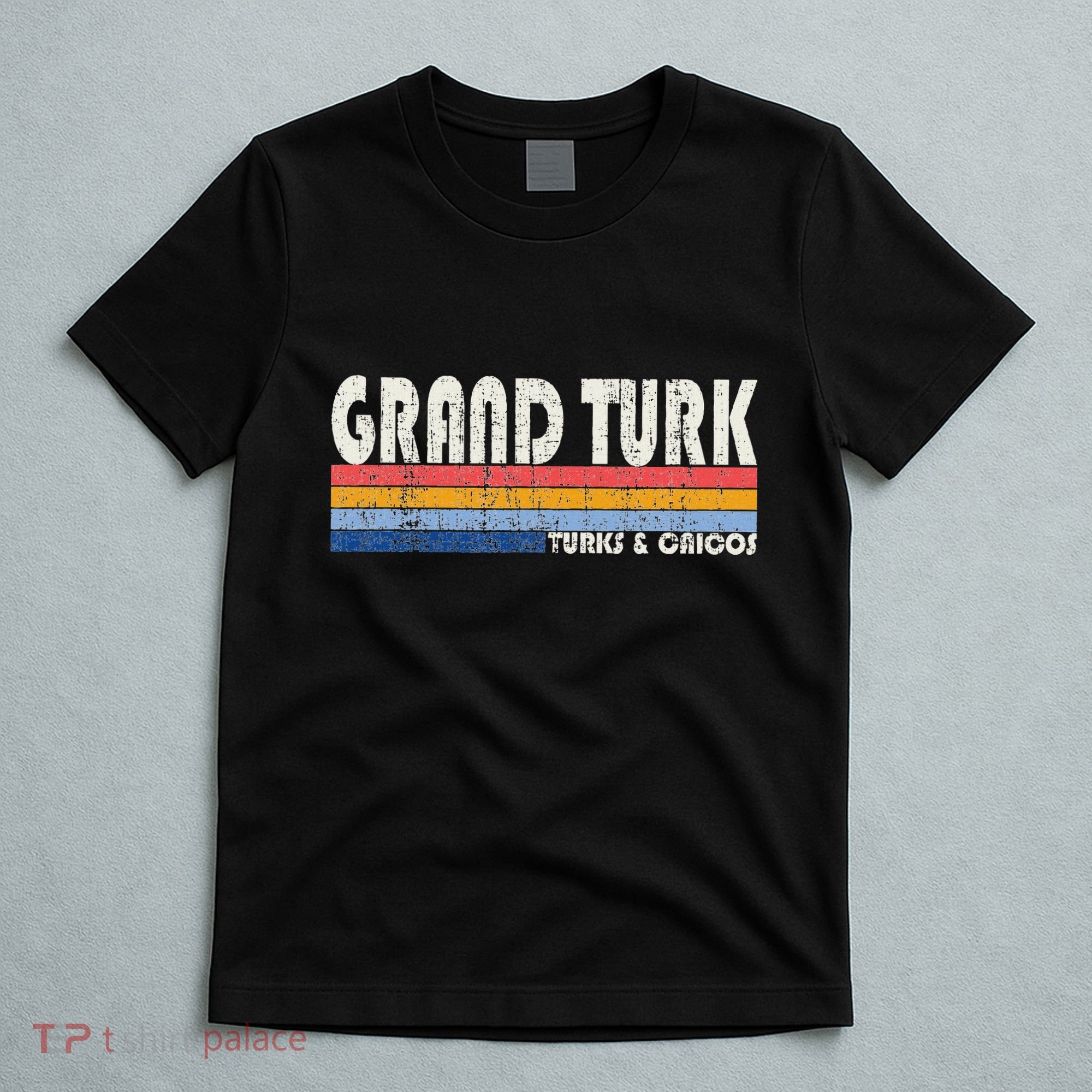 Vintage 70s 80s Style Grand Turk Turks And Caicos Isl T-Shirt