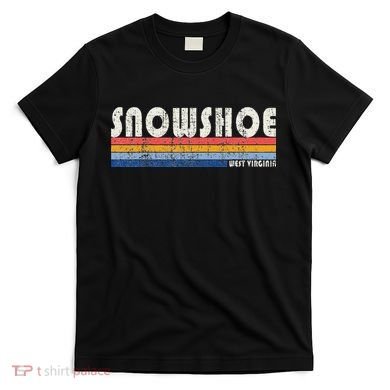 Vintage 70s 80s Style Snowshoe Wv T-Shirt