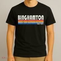 Vintage 70s 80s Style Binghamton Ny T-Shirt thumb 3