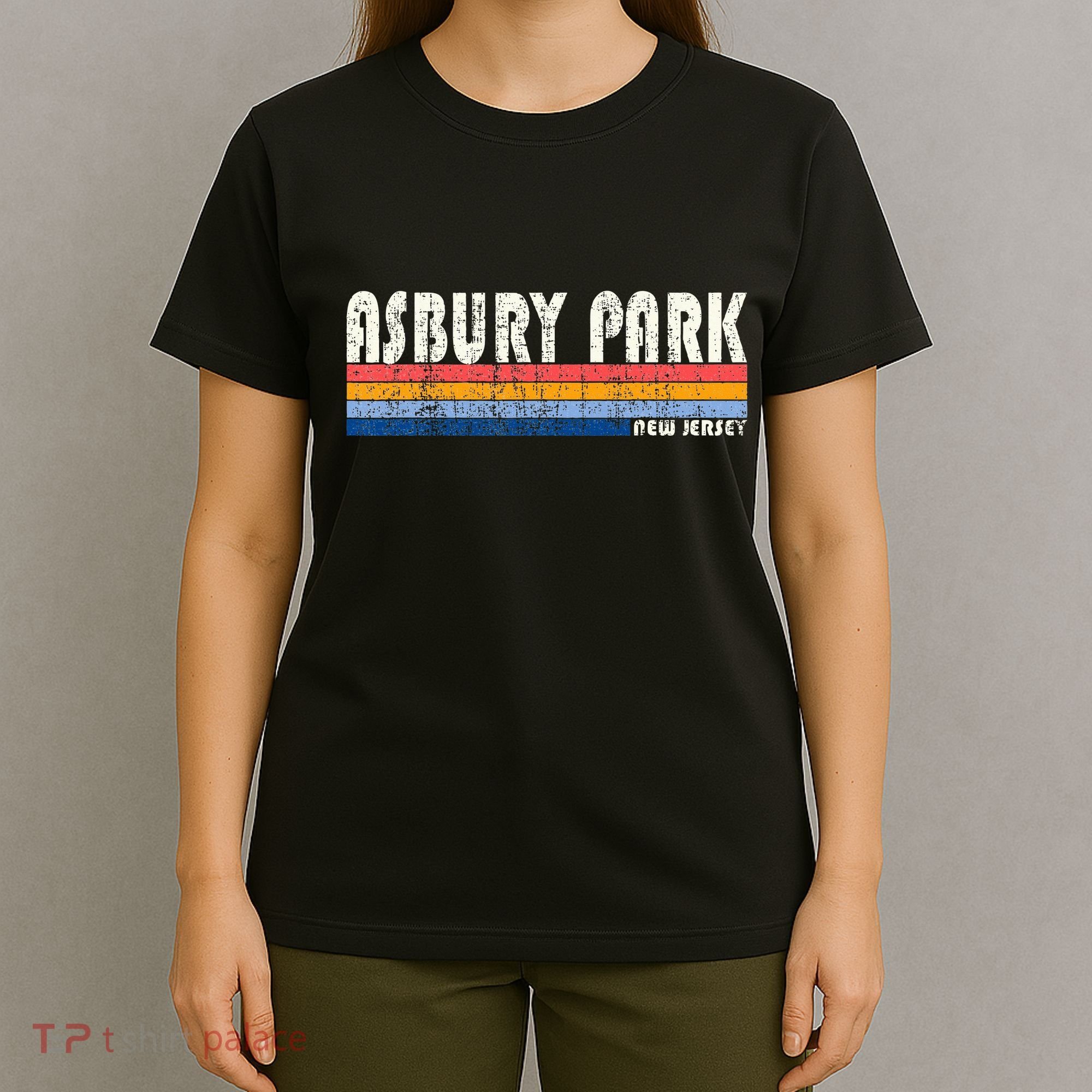 Vintage 70s 80s Style Asbury Park Nj T-Shirt