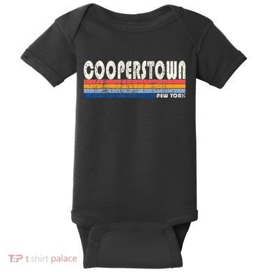 Vintage 70s 80s Style Cooperstown Baby Bodysuit
