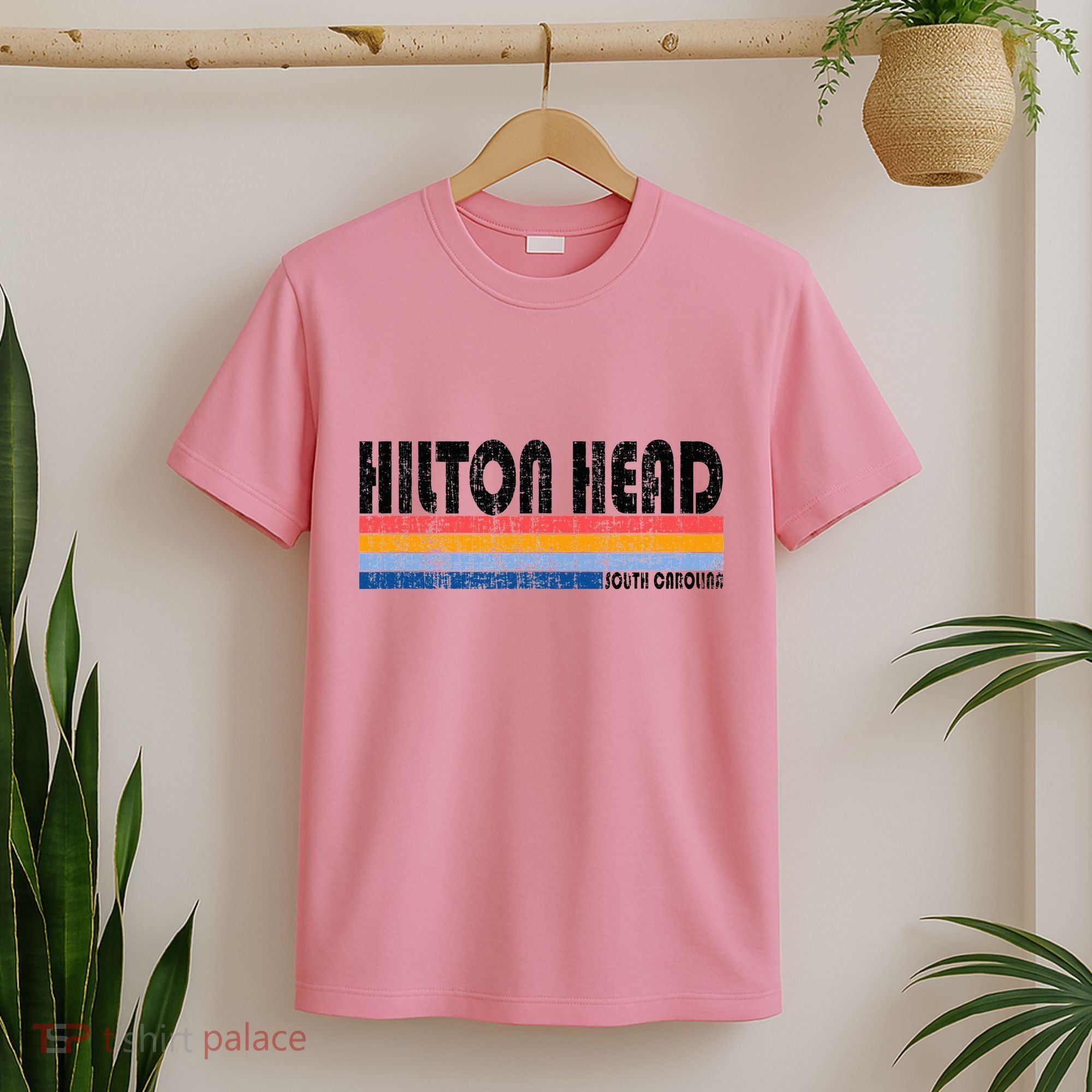 Vintage 70s 80s Style Hilton Head South Carolina T-Shirt