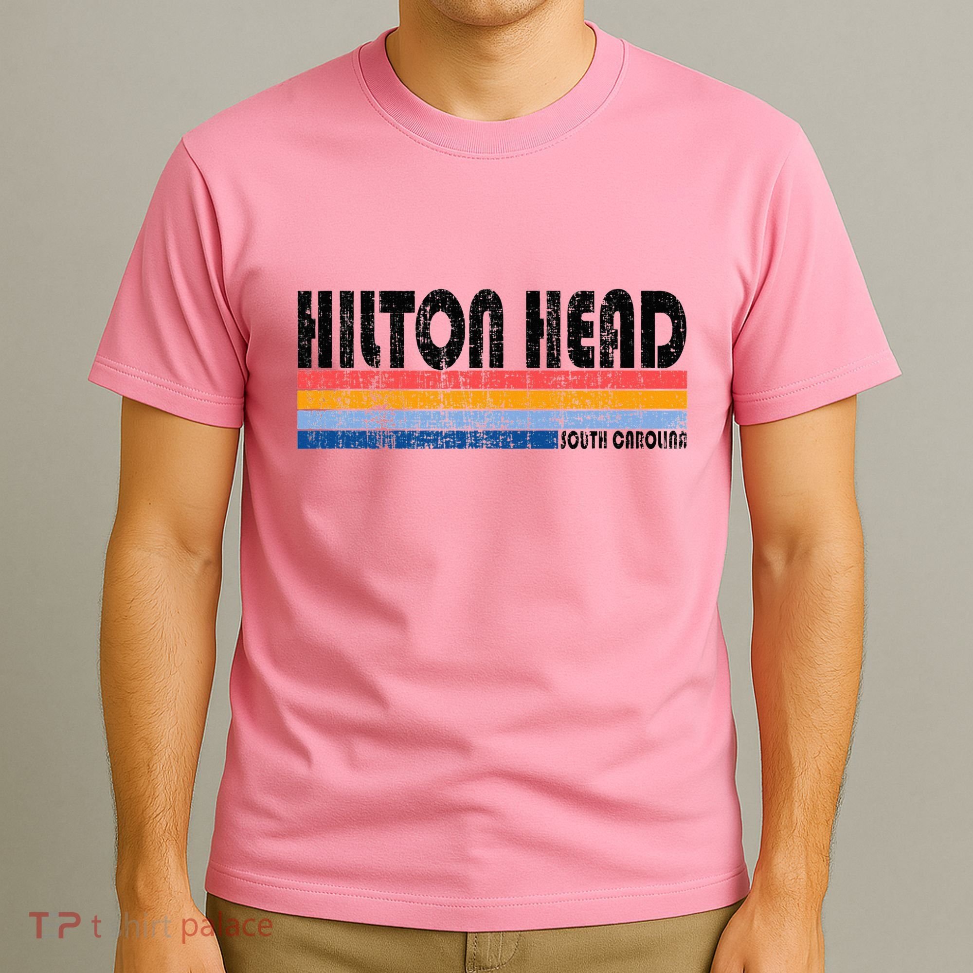 Vintage 70s 80s Style Hilton Head South Carolina T-Shirt
