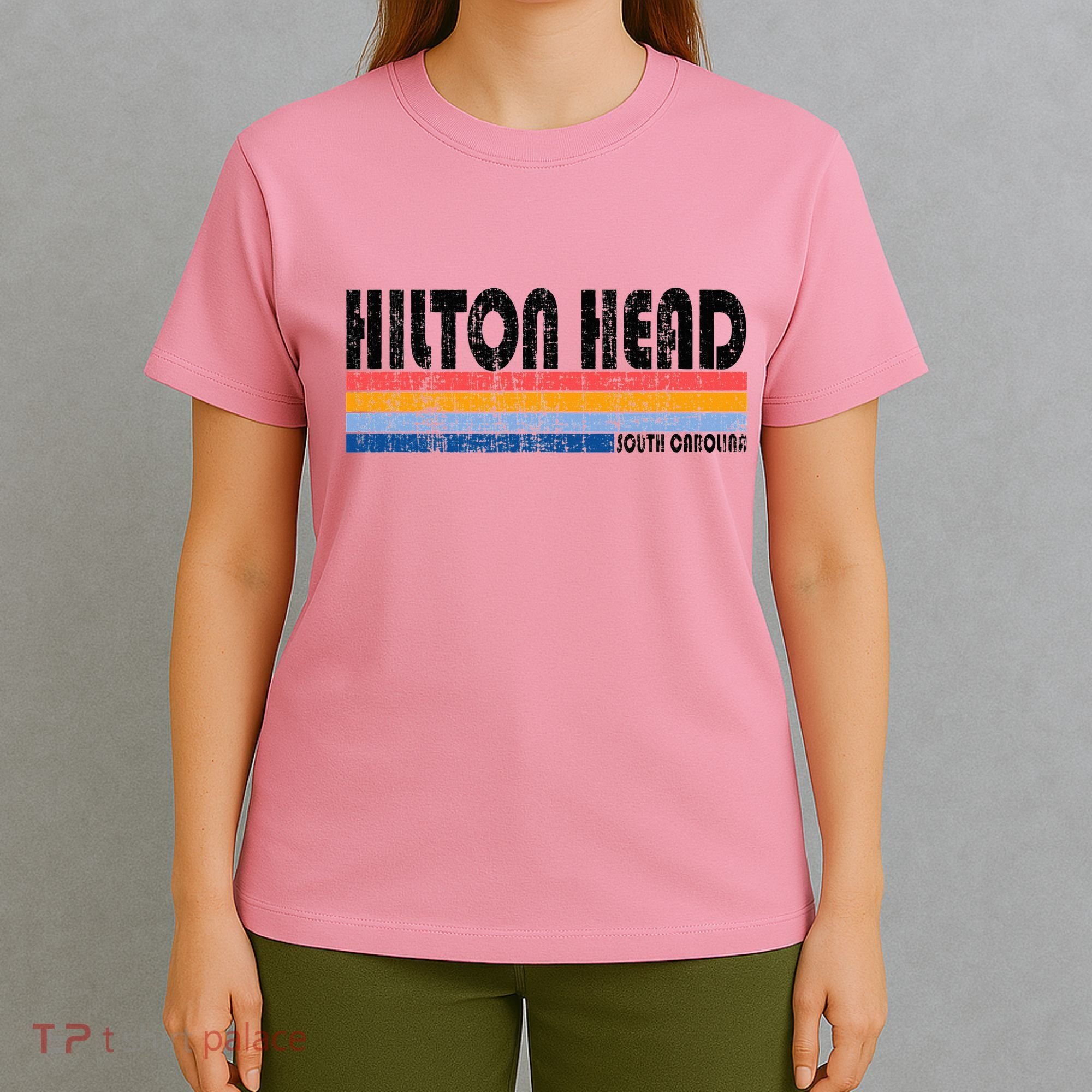 Vintage 70s 80s Style Hilton Head South Carolina T-Shirt