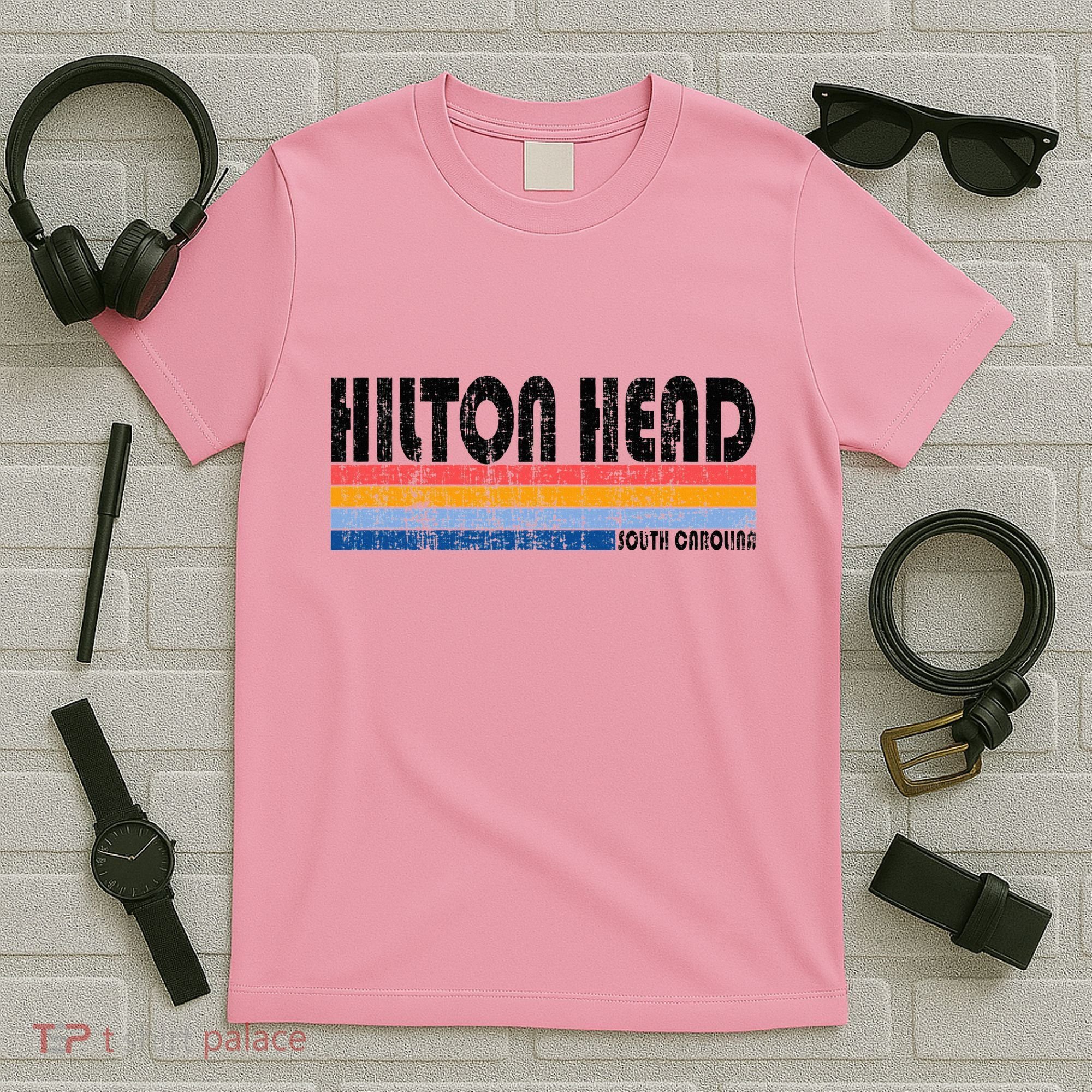 Vintage 70s 80s Style Hilton Head South Carolina T-Shirt