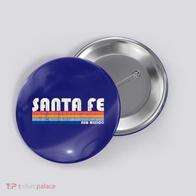 Vintage 70s 80s Style Santa Fe Nm Great Gift Button