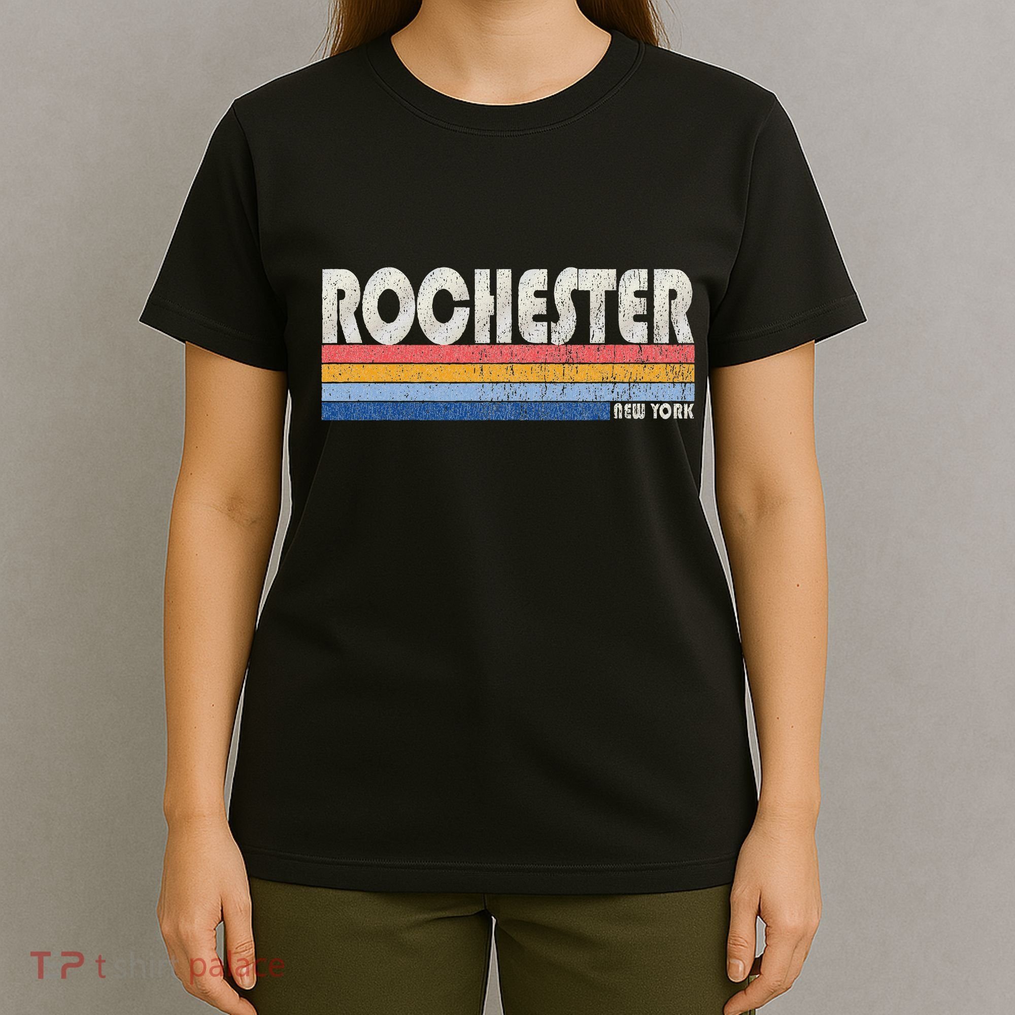 Vintage 70s 80s Style Rochester Ny T-Shirt