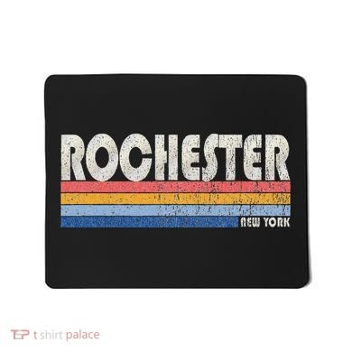 Vintage 70s 80s Style Rochester Ny Mousepad