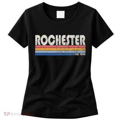 Vintage 70s 80s Style Rochester Ny Women's T-Shirt