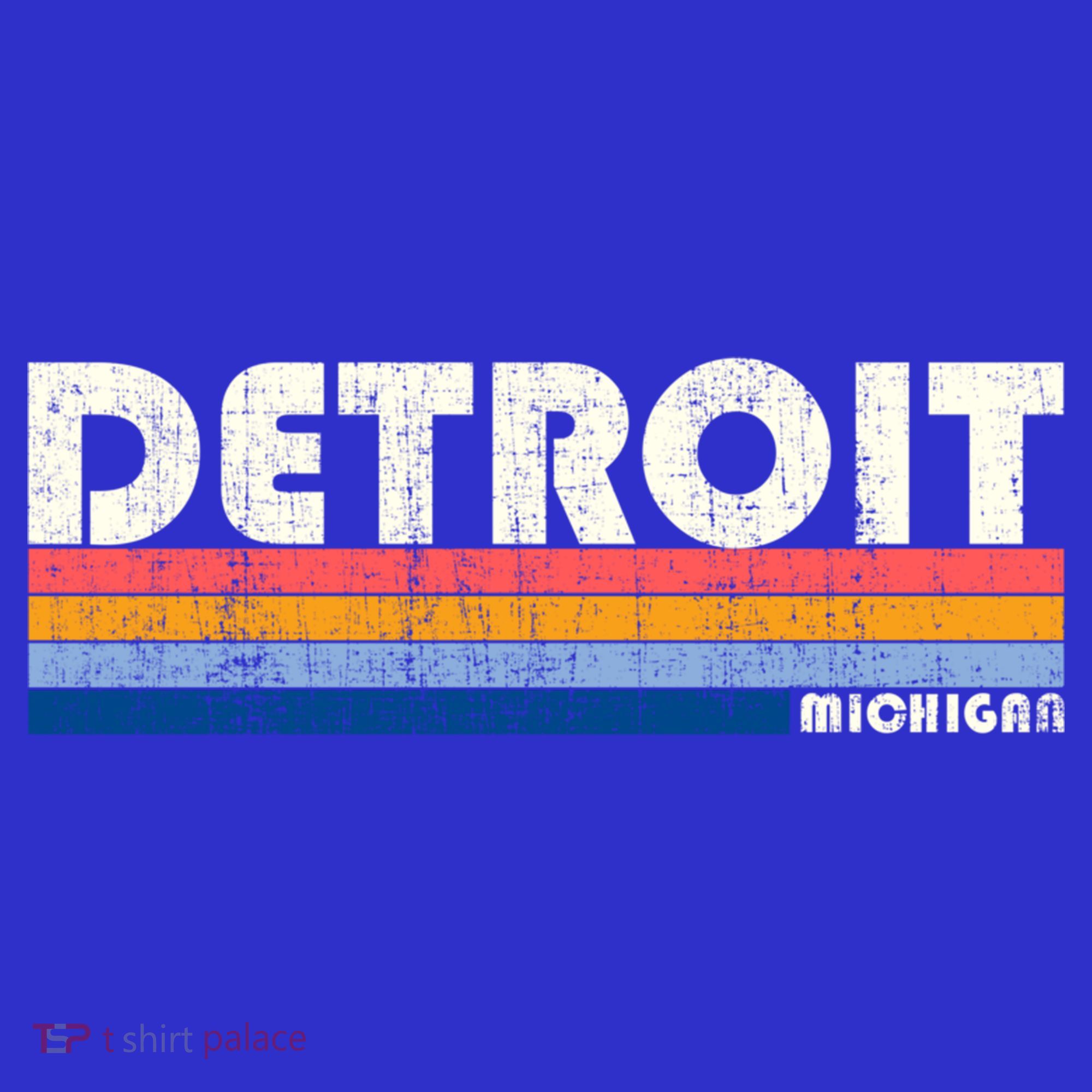 Vintage 70s 80s Style Detroit Mi Great Gift T-Shirt