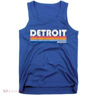 Vintage 70s 80s Style Detroit Mi Great Gift Tank Top