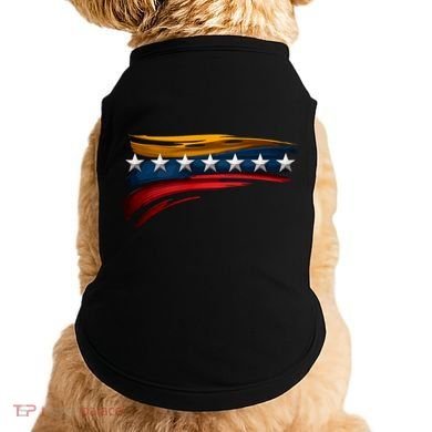 Venezuela 7 Big Stars Flag Minimalist Doggie Tank