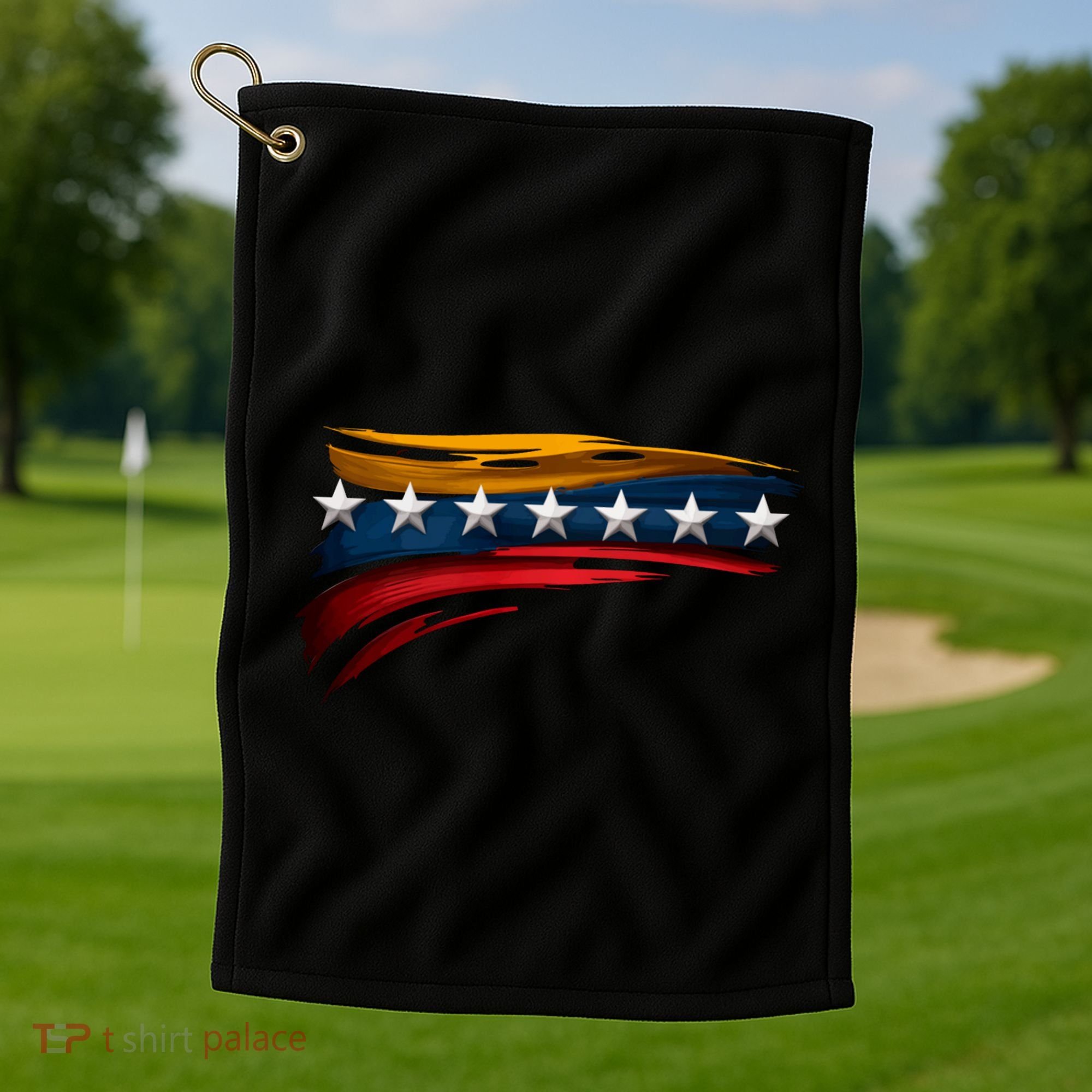 Venezuela 7 Big Stars Flag Minimalist Golf Towel
