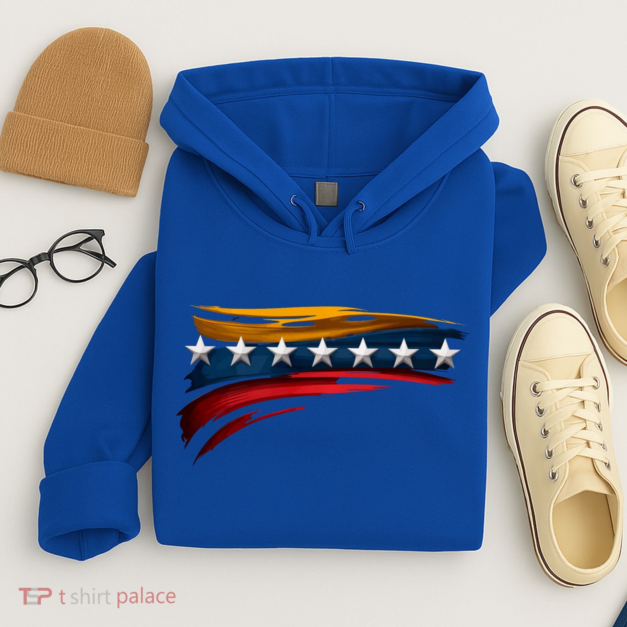 Venezuela 7 Big Stars Flag Minimalist Hoodie
