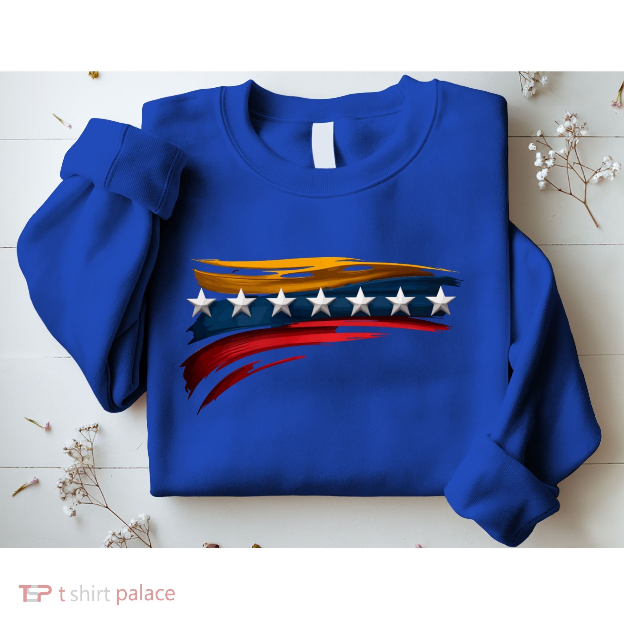 Venezuela 7 Big Stars Flag Minimalist Sweatshirt