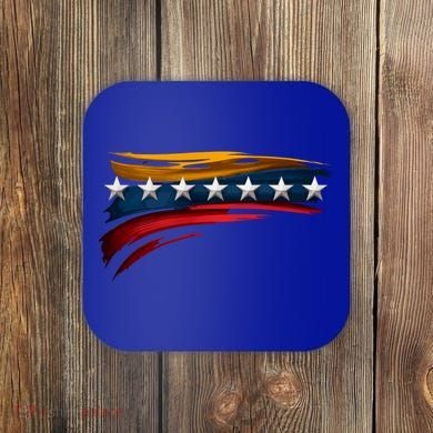 Venezuela 7 Big Stars Flag Minimalist Coaster