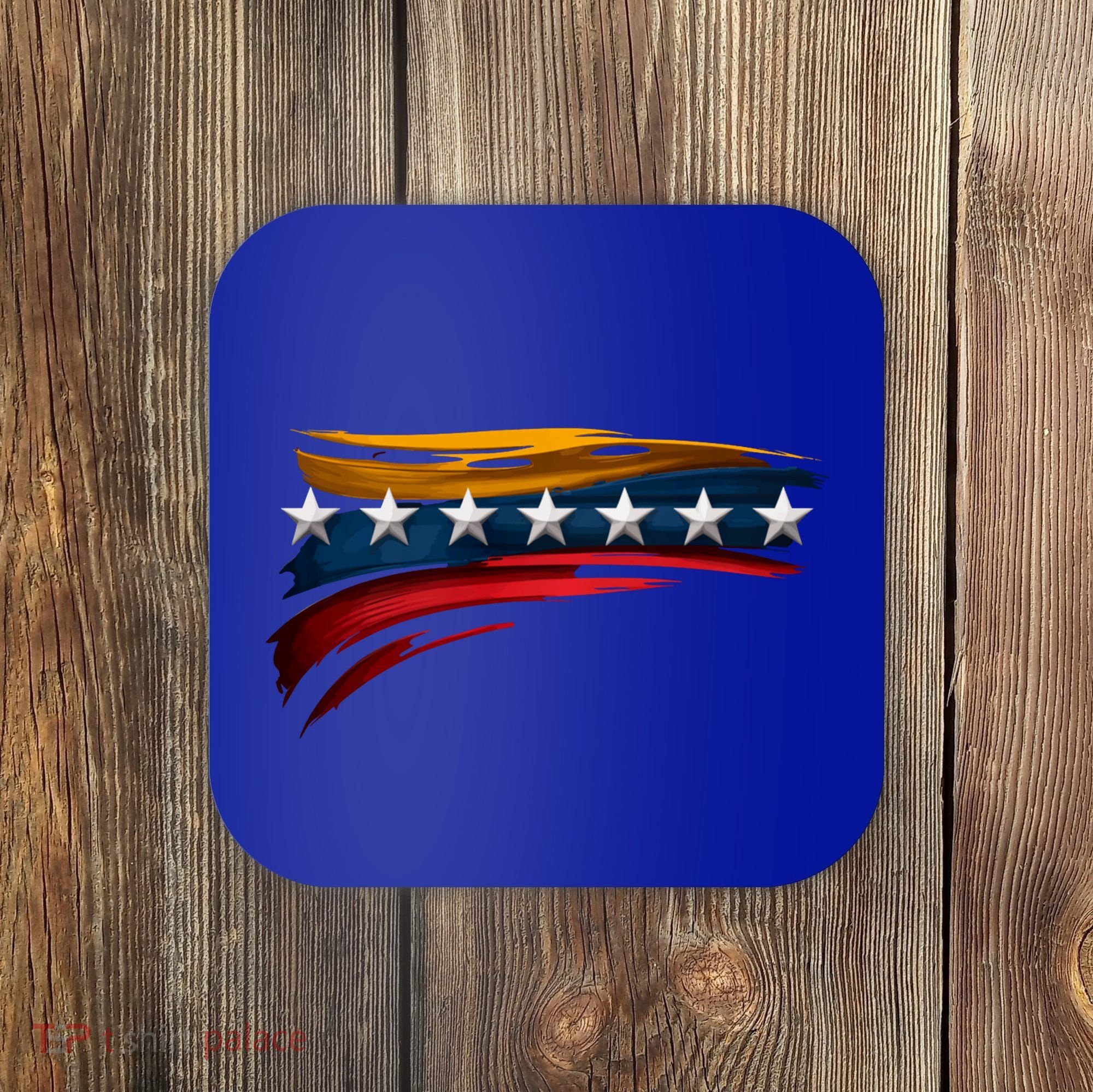Venezuela 7 Big Stars Flag Minimalist Coaster