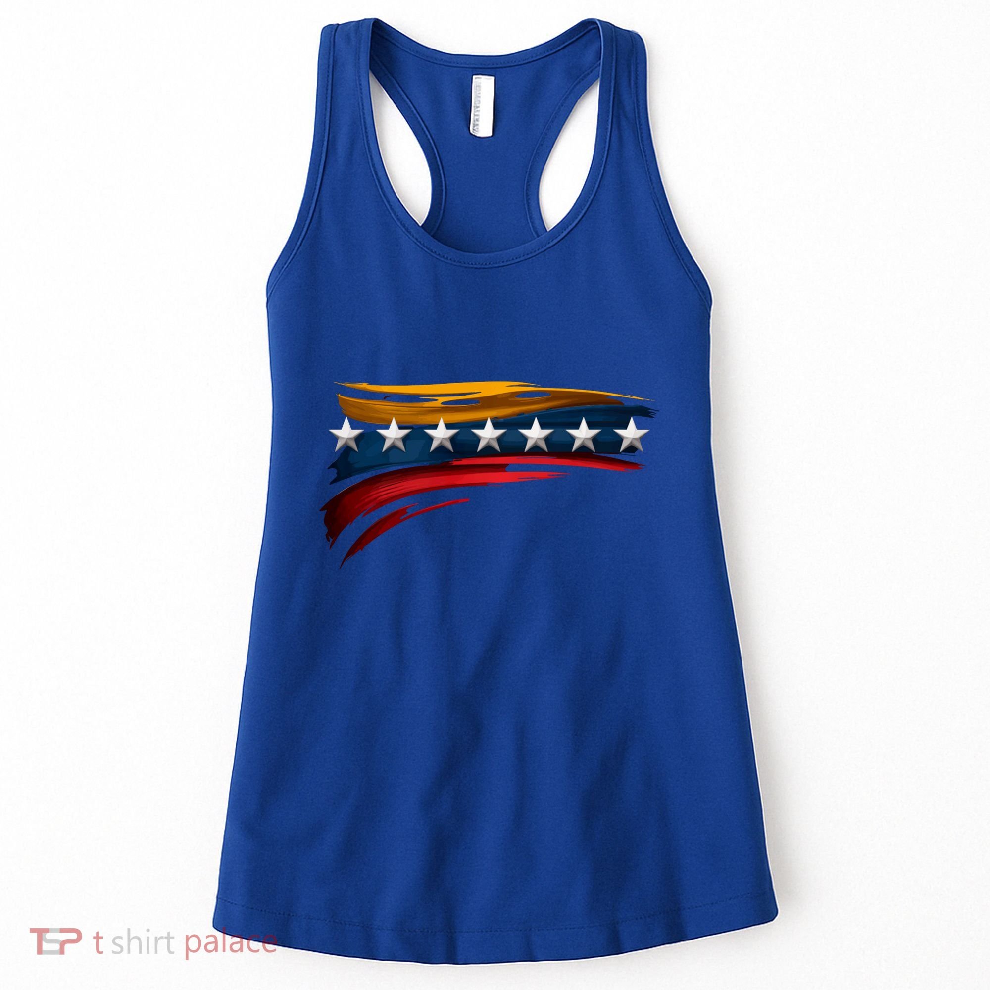 Venezuela 7 Big Stars Flag Minimalist Women's Tank Top