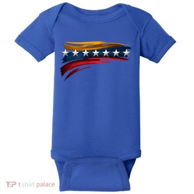 Venezuela 7 Big Stars Flag Minimalist Baby Bodysuit