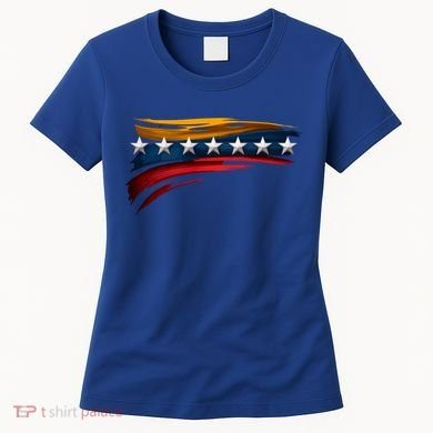 Venezuela 7 Big Stars Flag Minimalist Women's T-Shirt