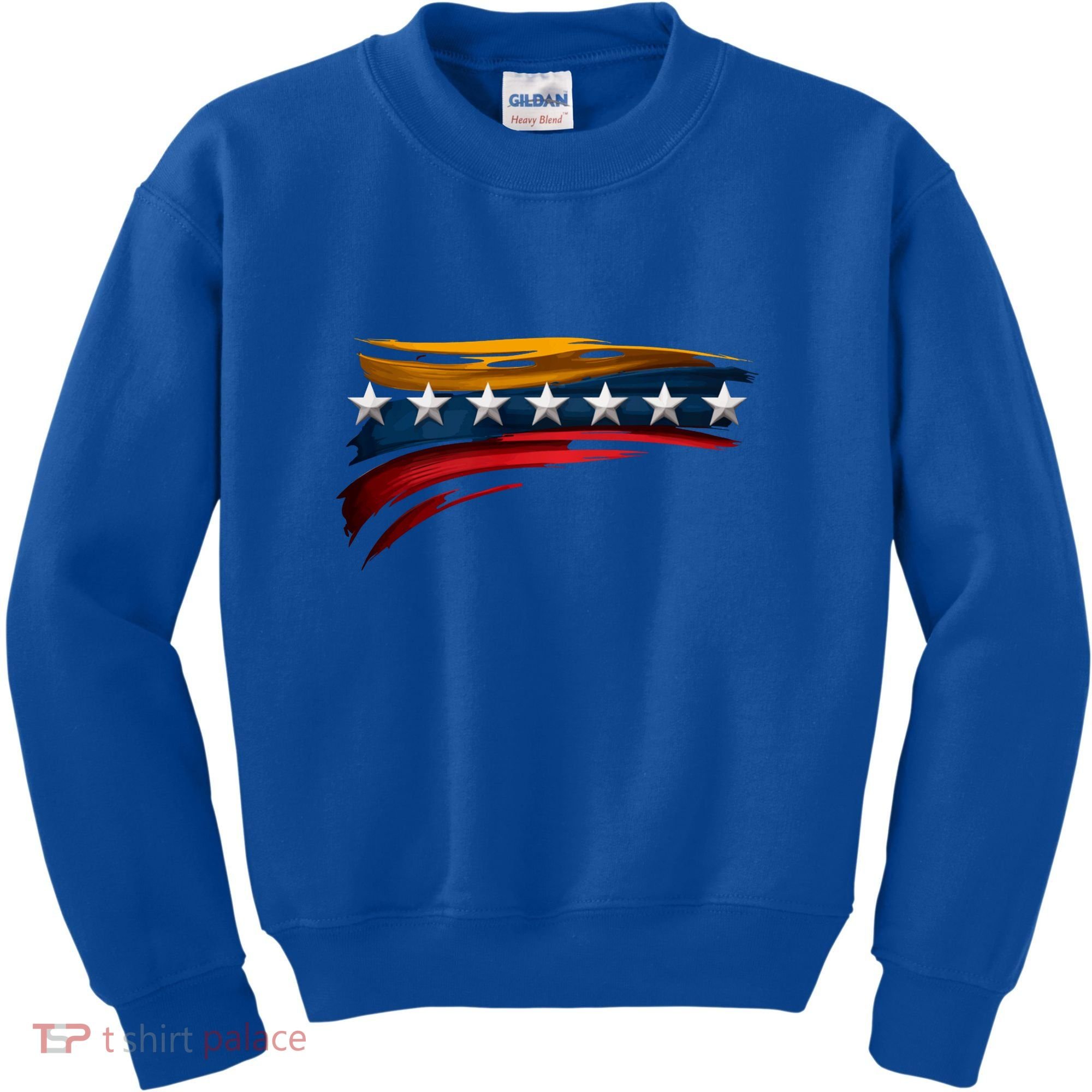 Venezuela 7 Big Stars Flag Minimalist Kids Sweatshirt