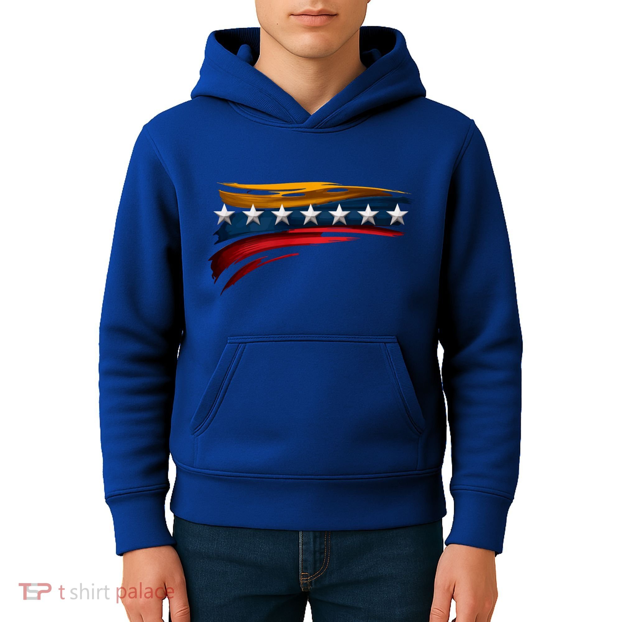 Venezuela 7 Big Stars Flag Minimalist Kids Hoodie