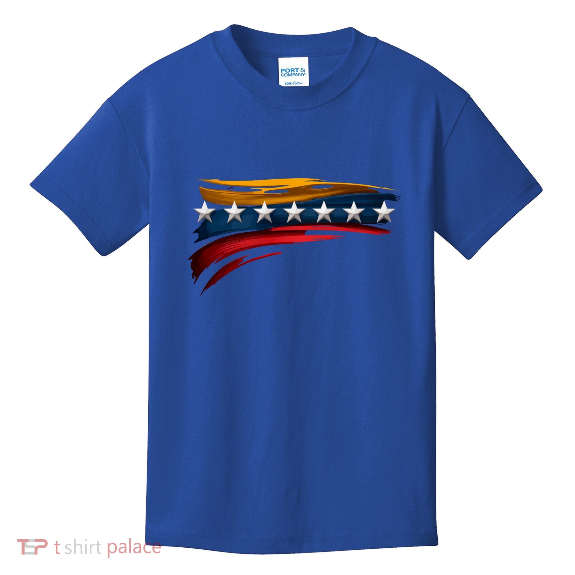 Venezuela 7 Big Stars Flag Minimalist Kids T-Shirt