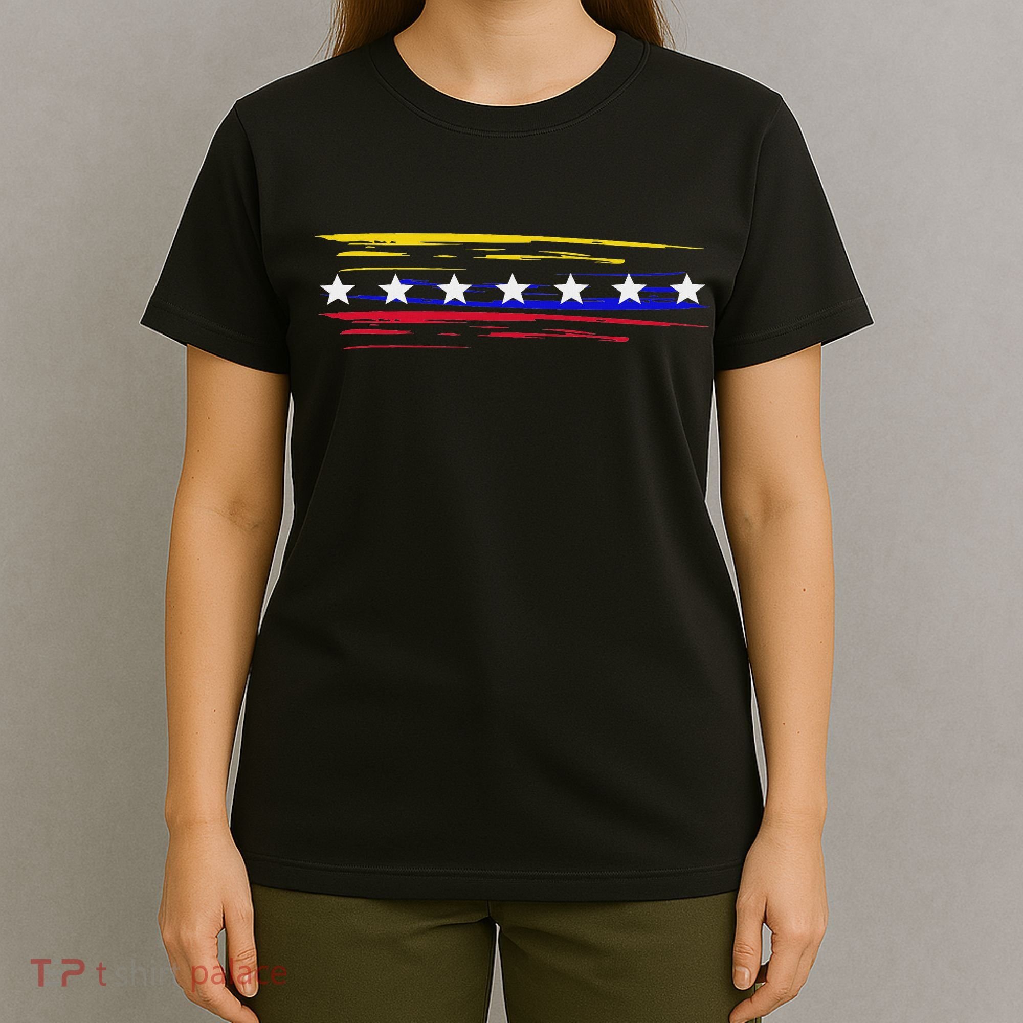 Venezuela 7 Big Stars Flag Minimalist T-Shirt