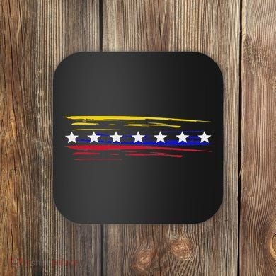 Venezuela 7 Big Stars Flag Minimalist Coaster