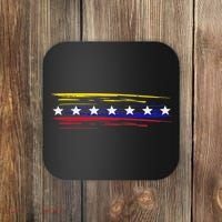 Venezuela 7 Big Stars Flag Minimalist Coaster thumb 0