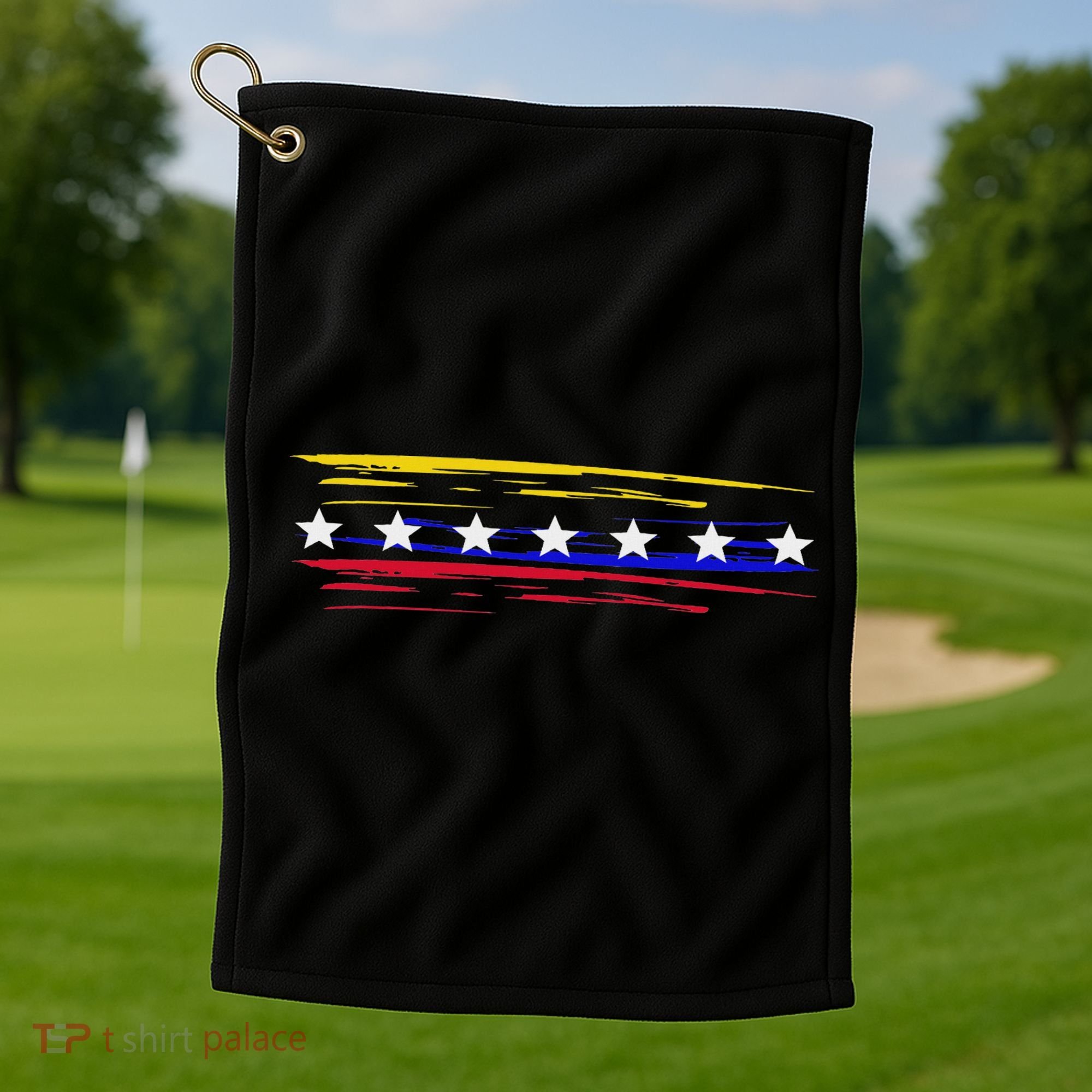 Venezuela 7 Big Stars Flag Minimalist Golf Towel