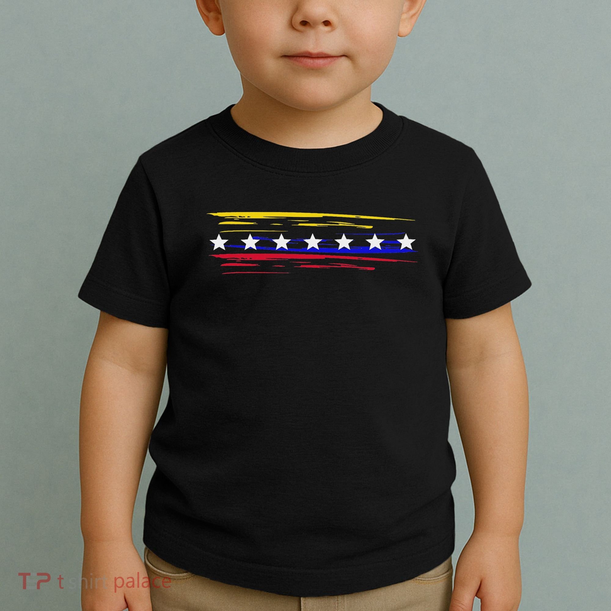 Venezuela 7 Big Stars Flag Minimalist Toddler T-Shirt