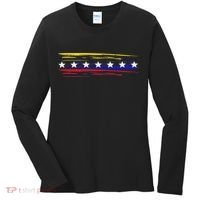 Venezuela 7 Big Stars Flag Minimalist Women's Long Sleeve Shirt thumb 0