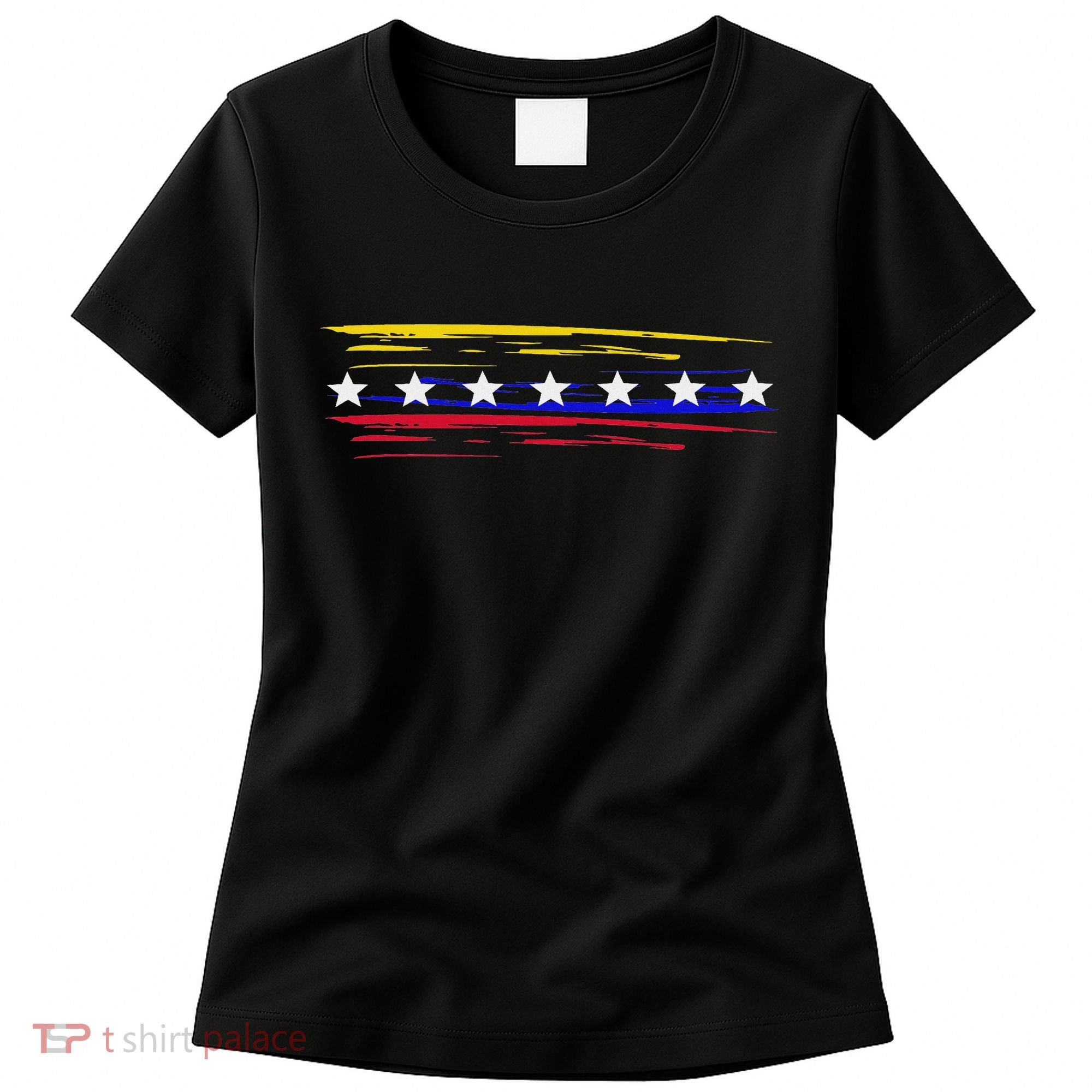 Venezuela 7 Big Stars Flag Minimalist Women's T-Shirt