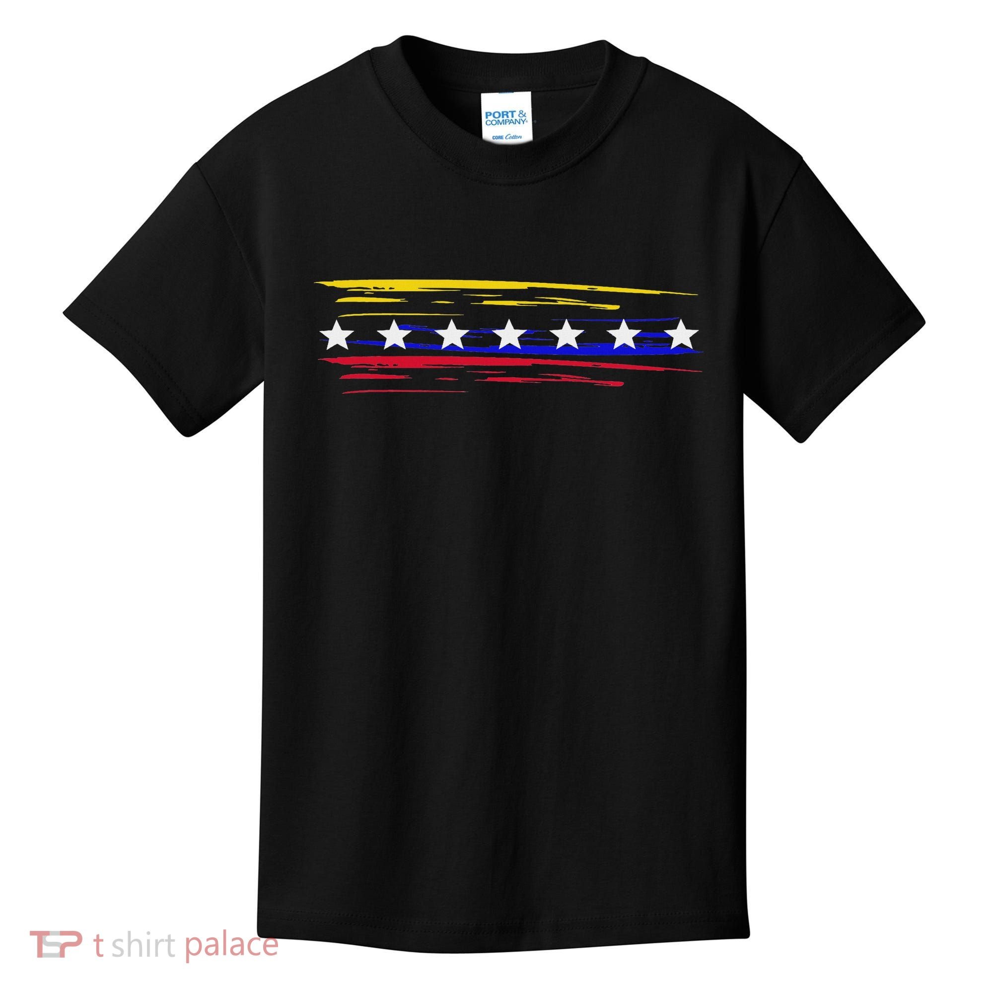 Venezuela 7 Big Stars Flag Minimalist Kids T-Shirt