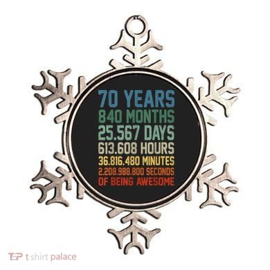 Vintage 70th Birthday 70 Years Old Being Awesome Anniversary Ornament