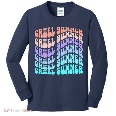Vintage 70s Style Groovy Style Kids Long Sleeve Shirt