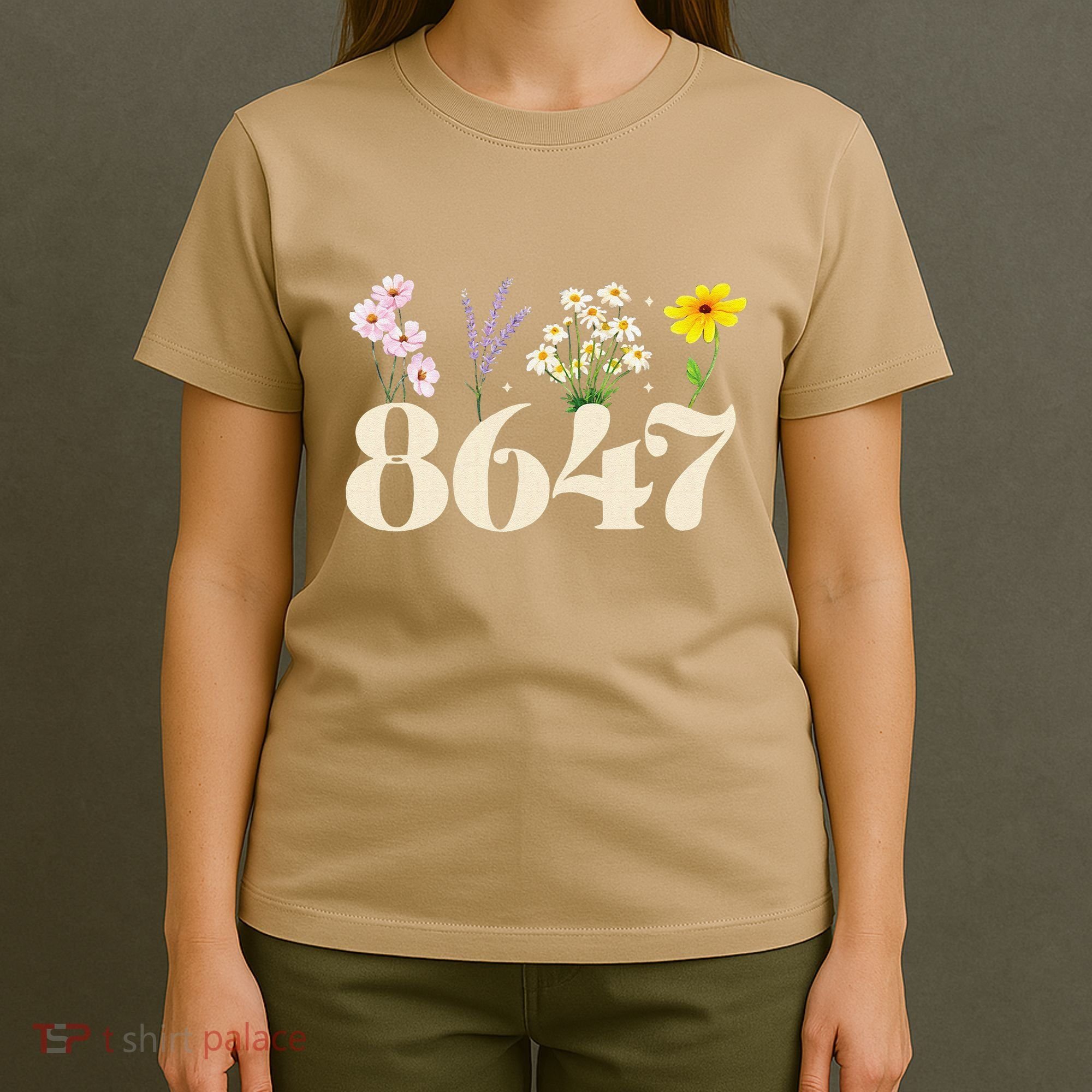 Vintage 86 47 Antitrump Flower President T-Shirt
