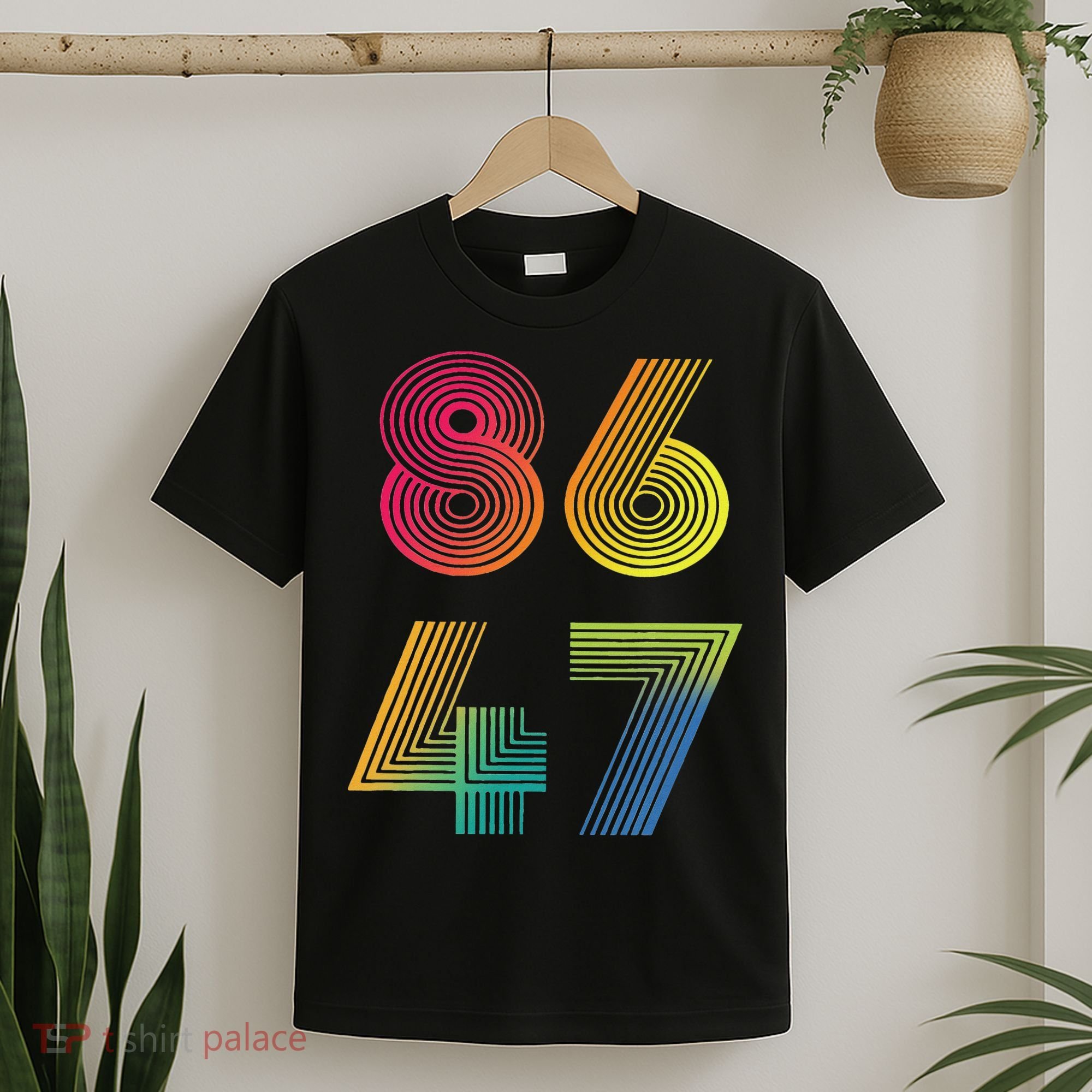Vintage 86 47 Tie Dye Anti Trump 47 Anti Trump President T-Shirt