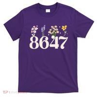 Vintage 86 47 Anti-Trump Flower President T-Shirt thumb 0