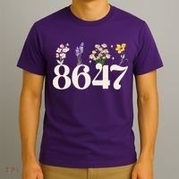 Vintage 86 47 Anti-Trump Flower President T-Shirt thumb 3