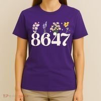 Vintage 86 47 Anti-Trump Flower President T-Shirt thumb 4