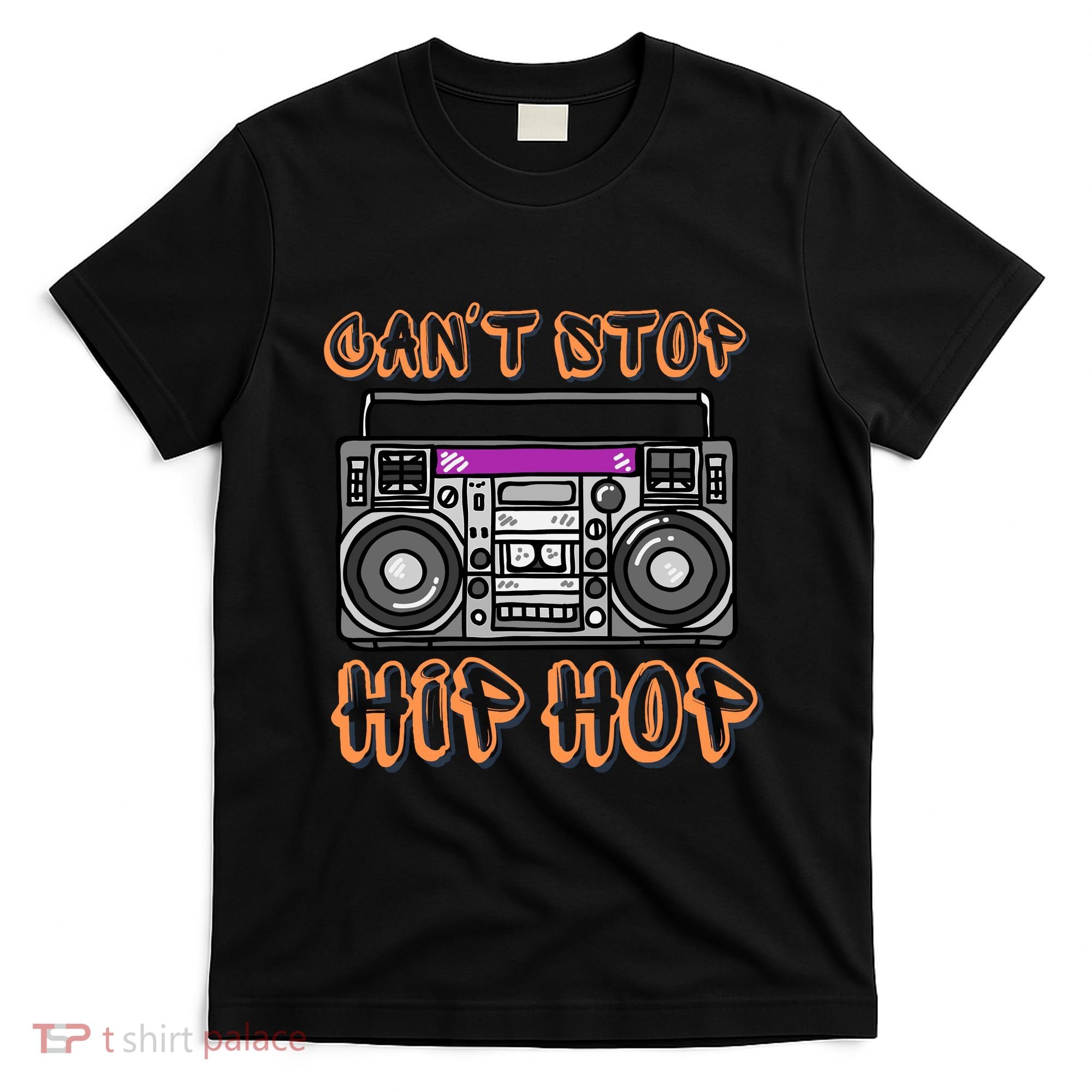 Vintage 80S CanT Stop Hip Hop Boombox T-Shirt