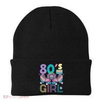 Vibrant 80's Girl Retro Roller Skates Throwback Vibe Beanie thumb 0