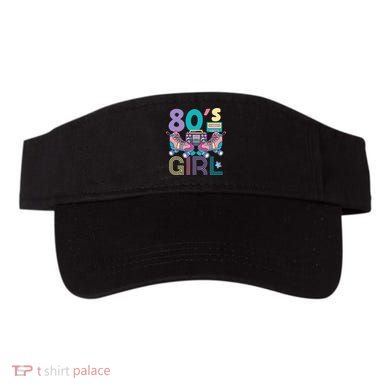 Vibrant 80's Girl Retro Roller Skates Throwback Vibe Visor